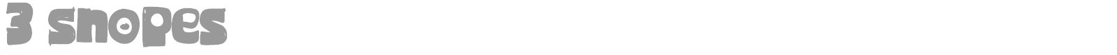Major Snopes font preview